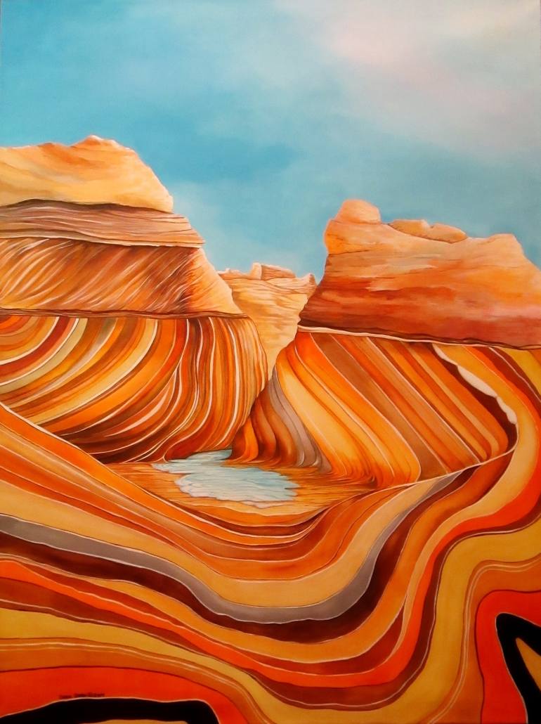 The Wave, Arizona Painting