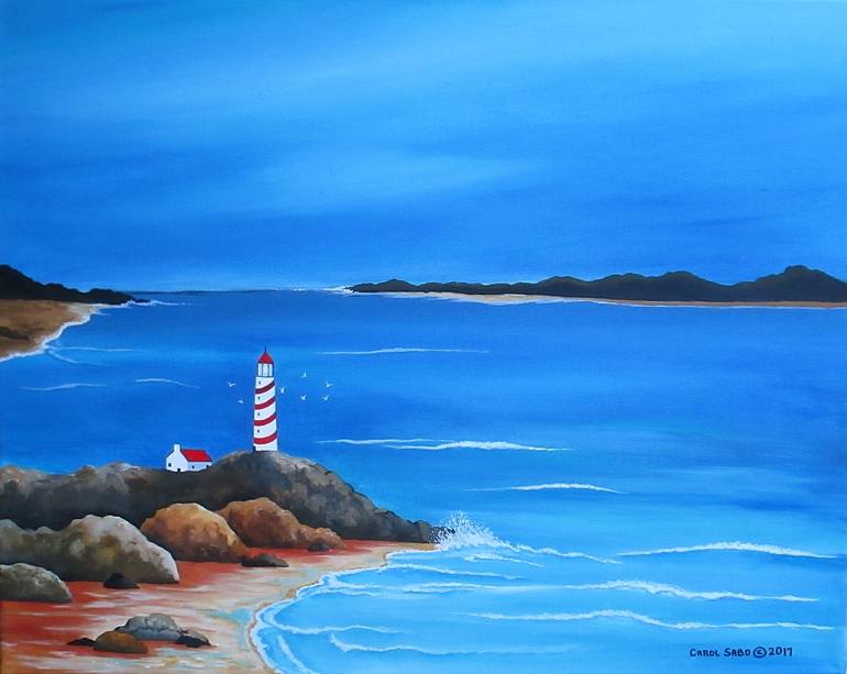 Original Realism Seascape Painting by Carol Sabo