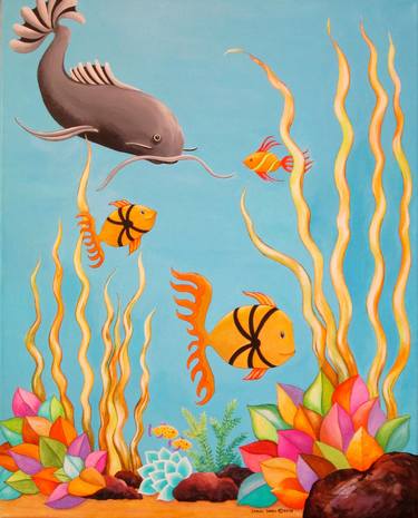 Original Realism Fish Paintings by Carol Sabo