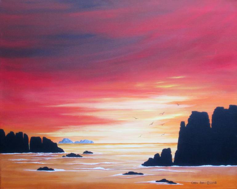 Original Realism Seascape Paintings by Carol Sabo