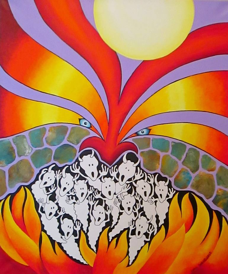 Original Surrealism Religious Paintings by Carol Sabo