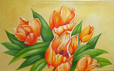 Original Realism Floral Paintings by Carol Sabo