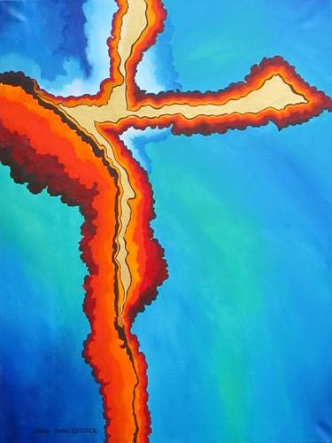Original Abstract Expressionism Religious Paintings by Carol Sabo