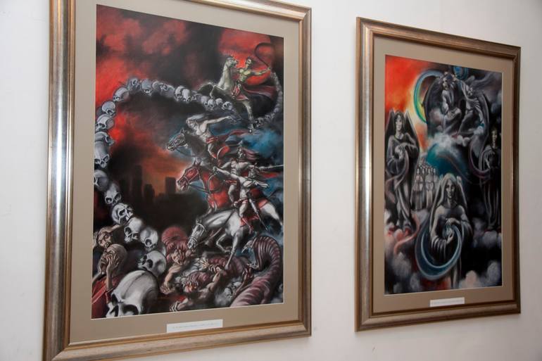 Original Conceptual Religion Drawing by Galan Adrian