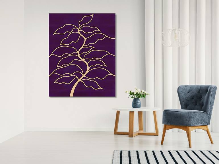 Original Minimalism Garden Painting by Marina Krylova