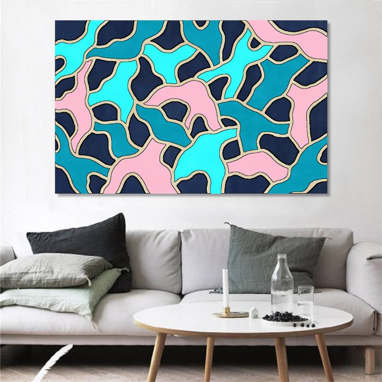 Original Conceptual Abstract Painting by Marina Krylova