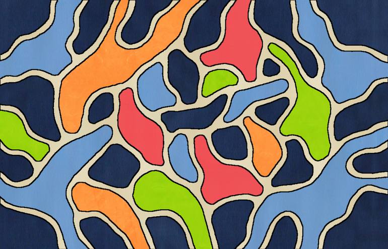 Original Conceptual Abstract Painting by Marina Krylova
