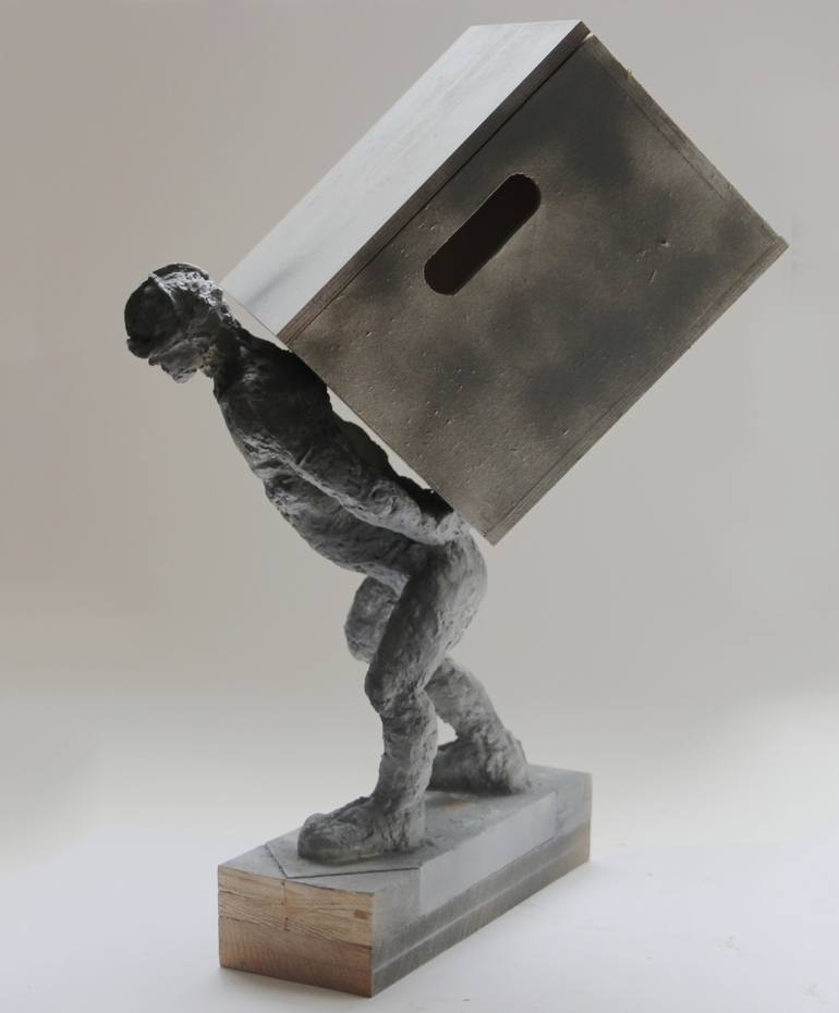 Original Figurative Men Sculpture by Tania Askar