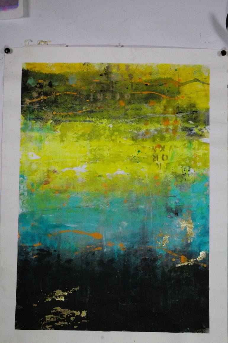 Original Abstract Expressionism Abstract Painting by Laura Spring