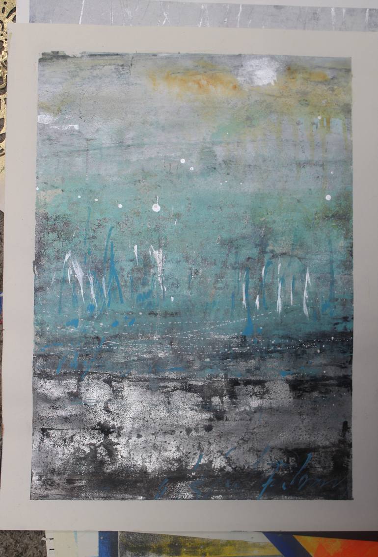 Original Abstract Expressionism Abstract Painting by Laura Spring
