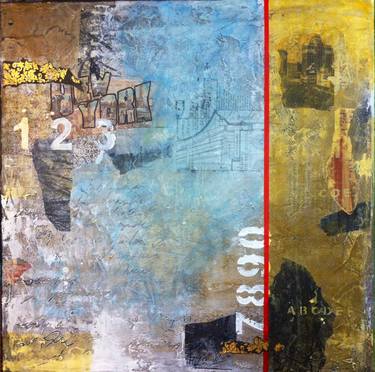 Original Abstract Collage by Laura Spring