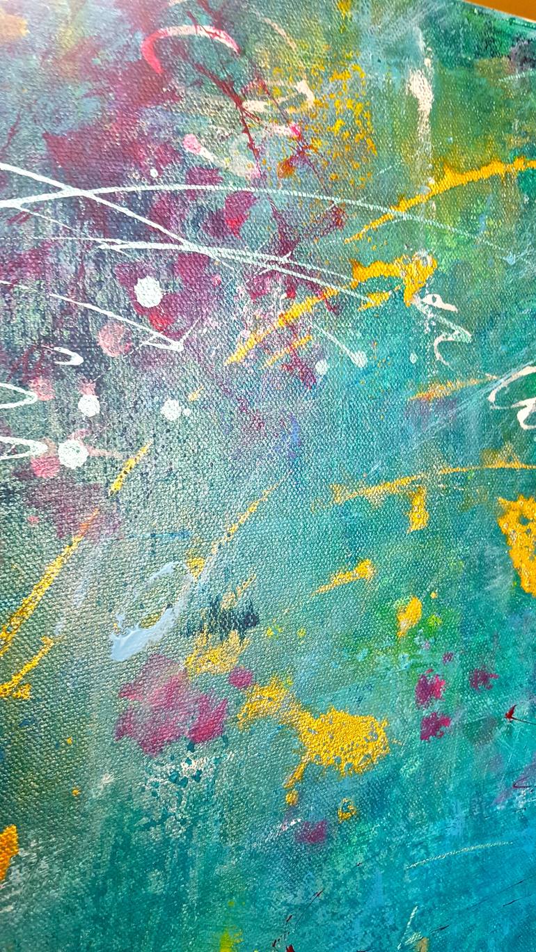 Original Abstract Expressionism Abstract Painting by Laura Spring