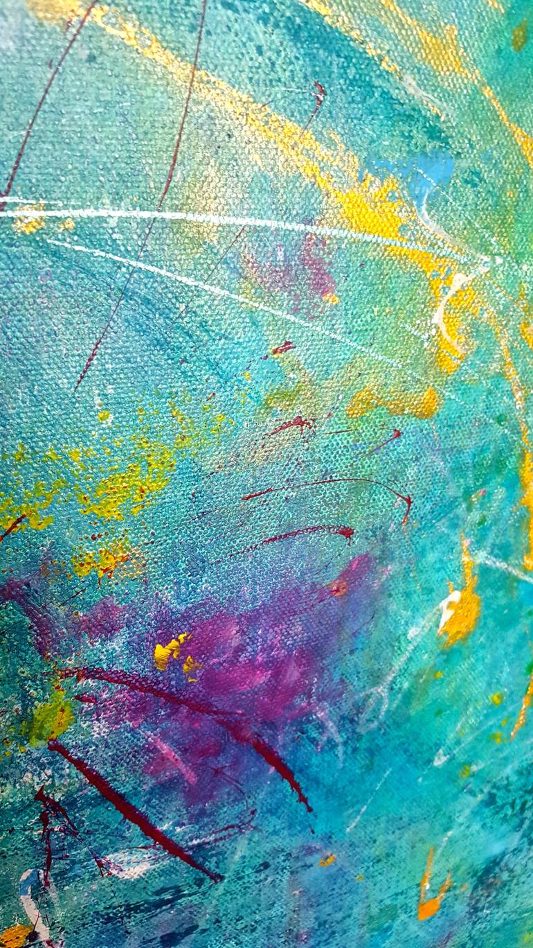 Original Abstract Expressionism Abstract Painting by Laura Spring
