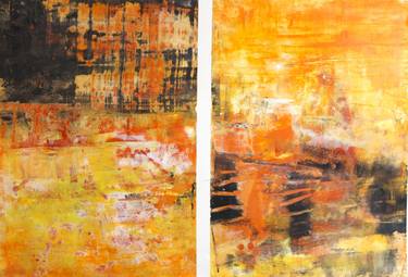 Original Abstract Expressionism Abstract Paintings by Laura Spring