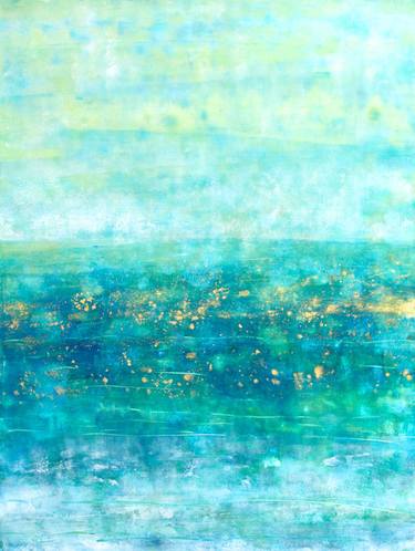 Original Abstract Beach Paintings by Laura Spring
