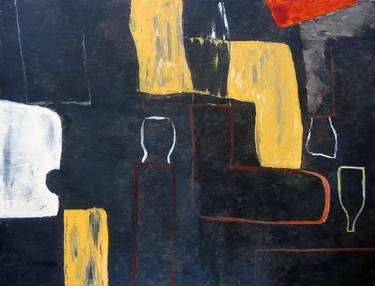 Original Modern Abstract Paintings by Rina Yunus