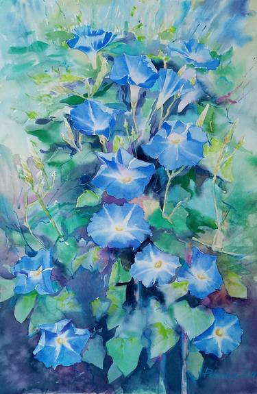 Print of Impressionism Floral Paintings by Olena Polovna