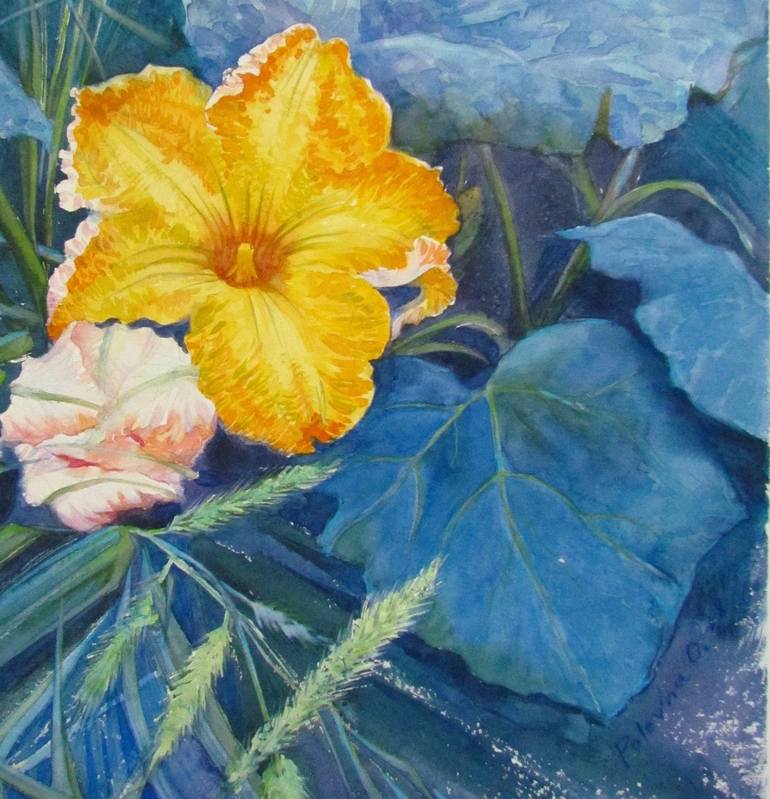 Original Realism Floral Painting by Olena Polovna