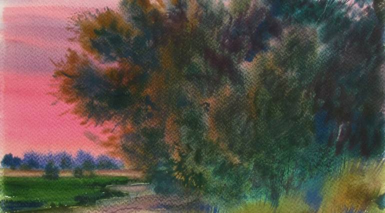 Original Figurative Landscape Painting by Olena Polovna