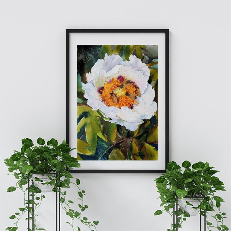 Original Floral Painting by Olena Polovna