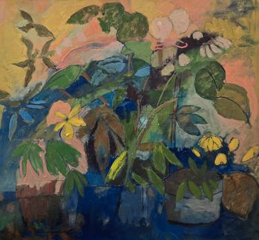 Original Contemporary Floral Painting by Richard Stoller