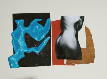 Original Surrealism Love Collage by Richard Stoller