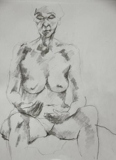 Original Fine Art Nude Drawings by Richard Stoller