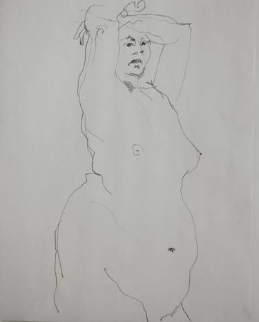 Original Nude Drawings by Richard Stoller