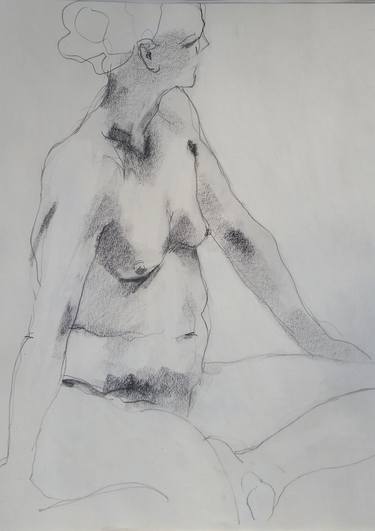 Original Street Art Nude Drawings by Richard Stoller