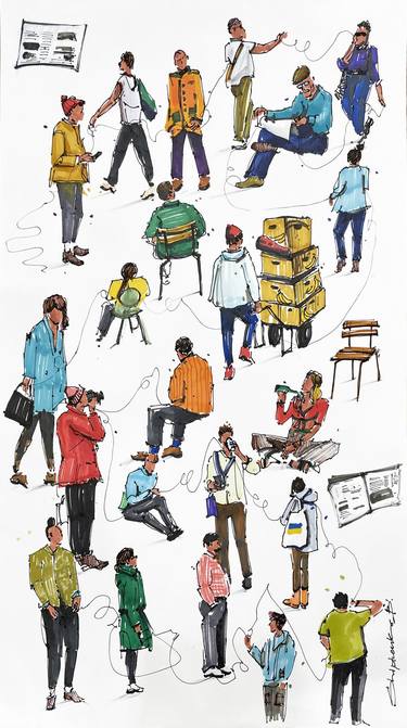 Original People Drawings by Bogdan Shiptenko