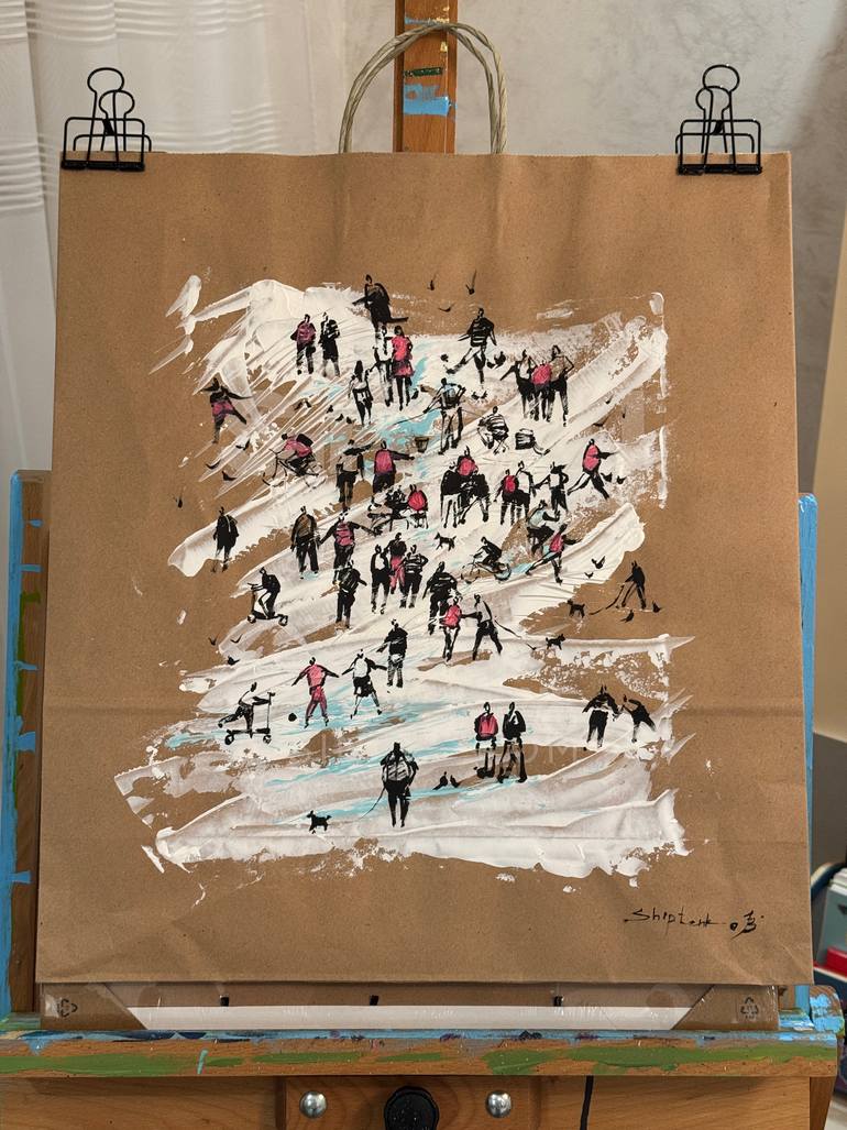 Original Contemporary People Painting by Bohdan Shyptenko