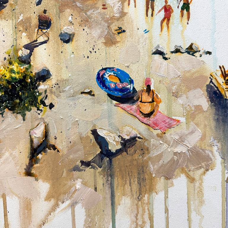 Original Figurative Beach Painting by Bohdan Shyptenko