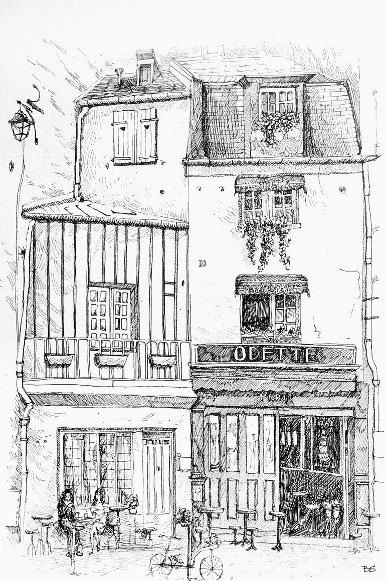 Breakfast in Paris - Print