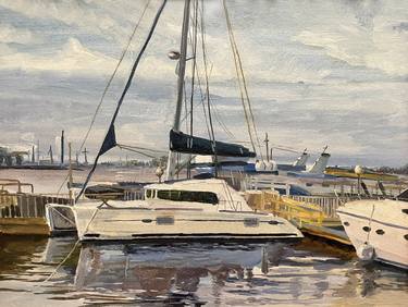 Print of Fine Art Yacht Paintings by Bogdan Shiptenko