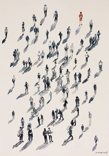 Print of People Paintings by Bogdan Shiptenko