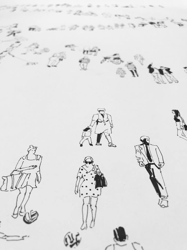 Original Other People Drawing by Bohdan Shyptenko