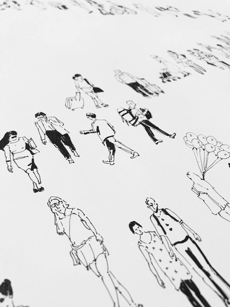 Original Other People Drawing by Bohdan Shyptenko