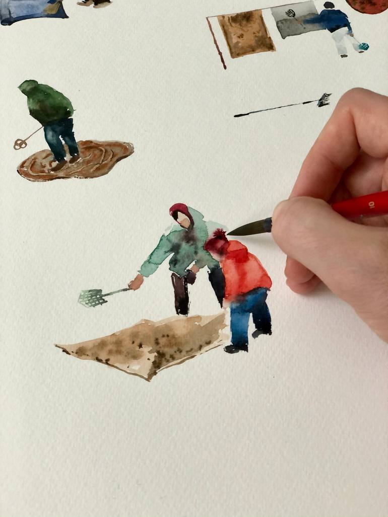 Original Figurative People Painting by Bohdan Shyptenko