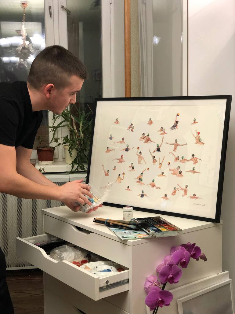 Original Figurative Sports Painting by Bohdan Shyptenko