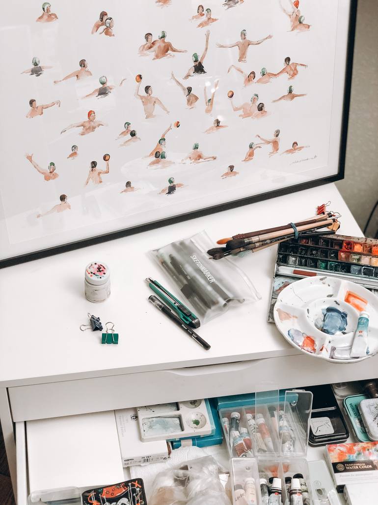 Original Figurative Sports Painting by Bohdan Shyptenko