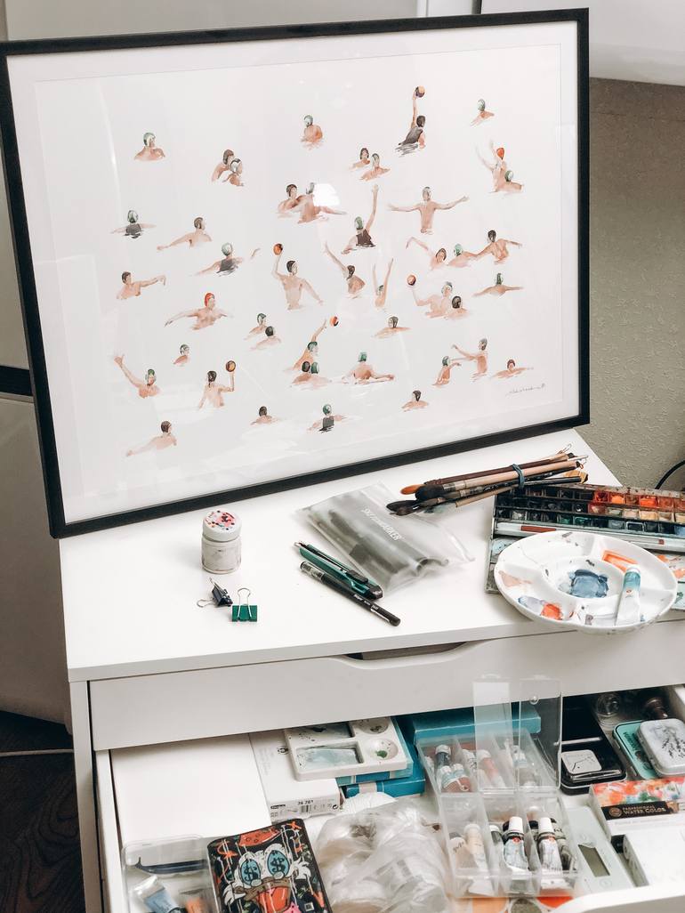 Original Figurative Sports Painting by Bohdan Shyptenko