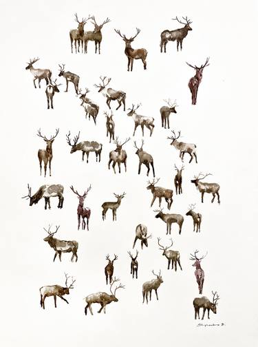 Print of Animal Paintings by Bogdan Shiptenko