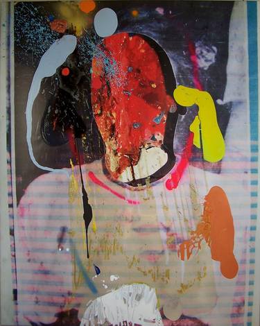 Print of Abstract Expressionism Family Mixed Media by Grzegorz Woźny