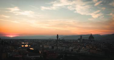 A Beautiful Sunset Over Florence, Italy thumb