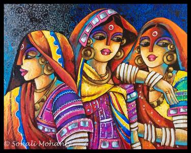 Print of Modern People Paintings by Sonali Mohanty