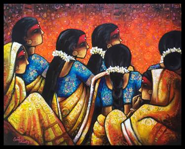 Original Modern People Paintings by Sonali Mohanty