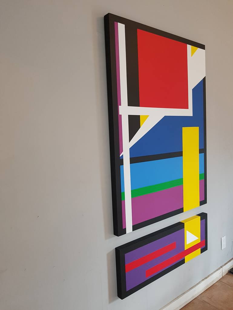 Original Abstract Geometric Painting by Andrew Stelmack