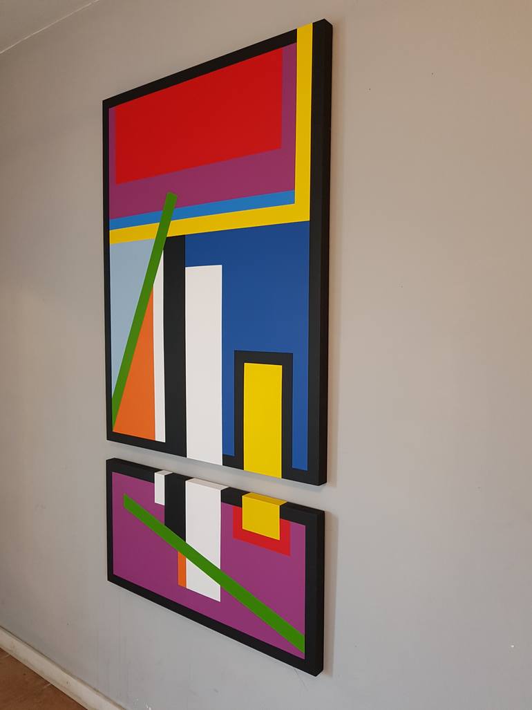 Original Cubism Abstract Painting by Andrew Stelmack