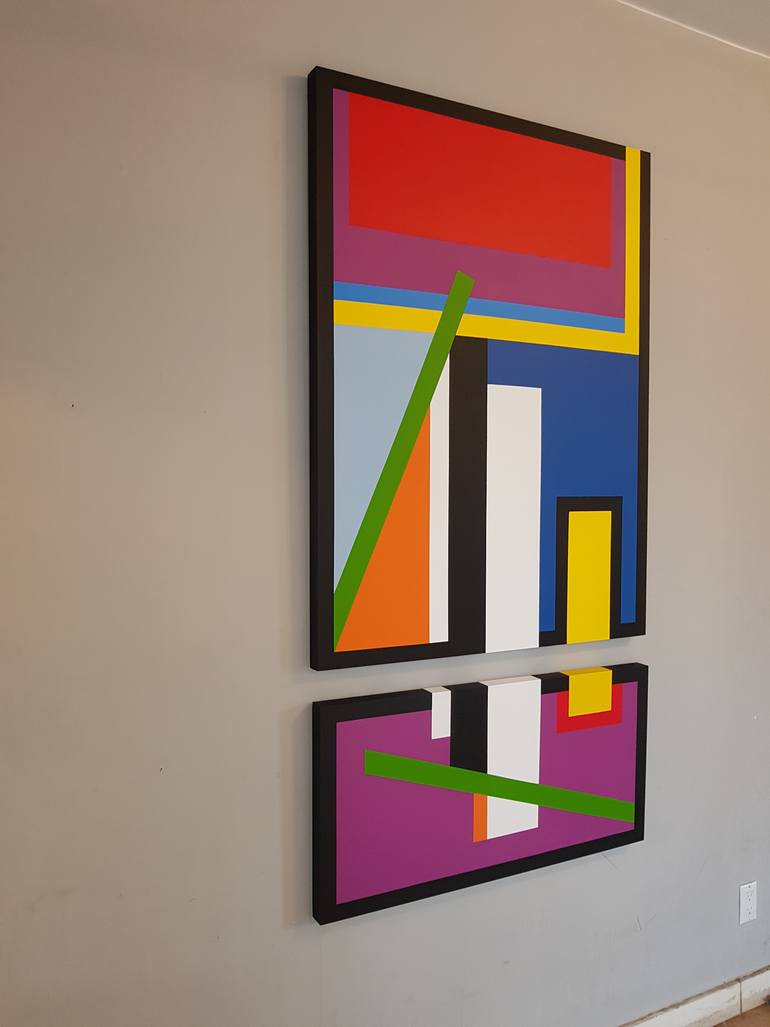 Original Cubism Abstract Painting by Andrew Stelmack
