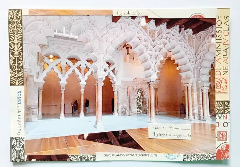 Original Architecture Collage by Sante Egadi | Other Art on Other | Arabic and Roman Zaragoza